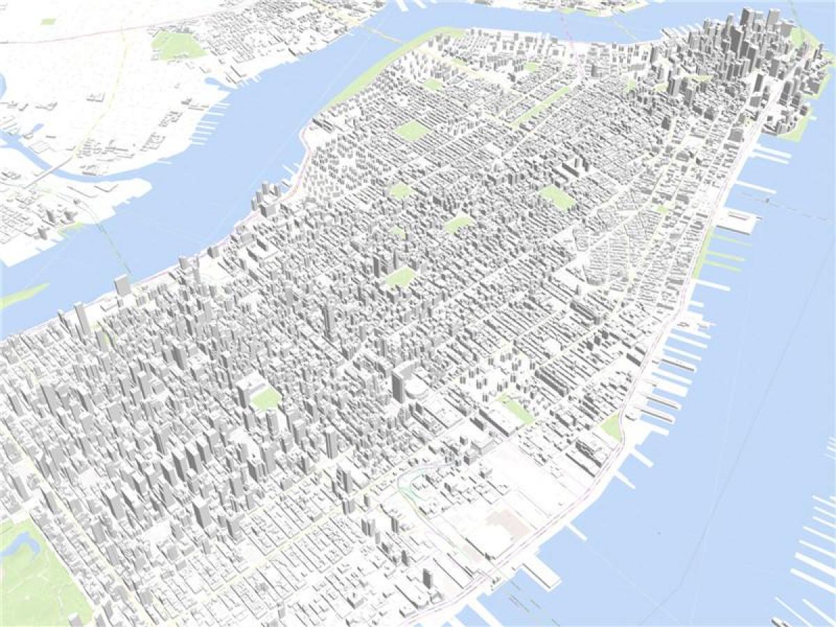 Manhattan mappa in 3d