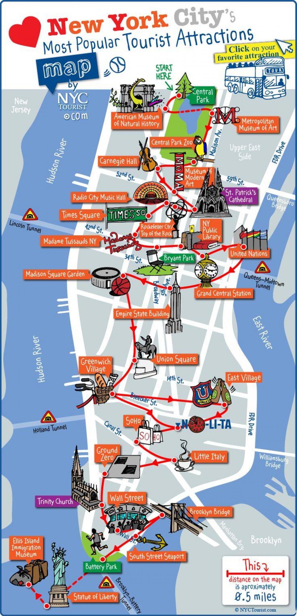 midtown Manhattan mappa