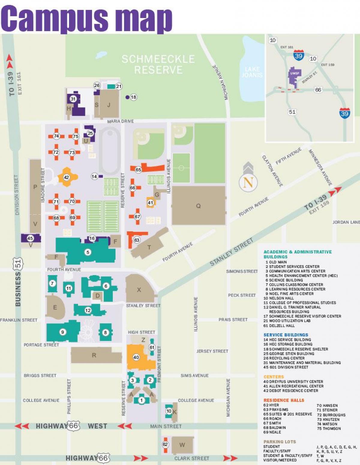 mappa di new york university campus
