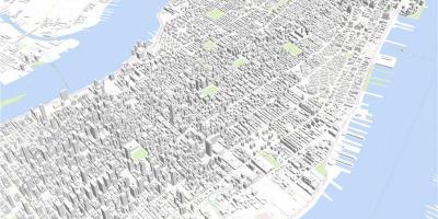 Manhattan mappa in 3d