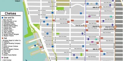 Mappa di Chelsea a Manhattan