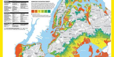 Manhattan zona di inondazione mappa