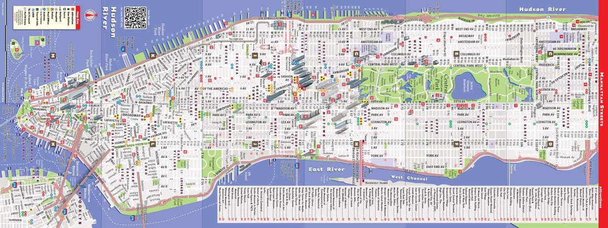 mappa di Manhattan ny